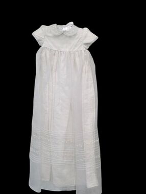 STRASBURG ABIGAIL SILK CHRISTENING GOWN SIZE 3 MONTHS
